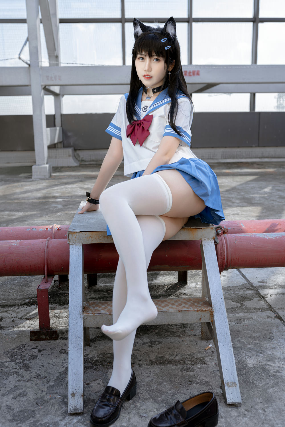 [自购资源] 不呆猫 – 天台JK小母猫 [96P+1V/1.72GB]