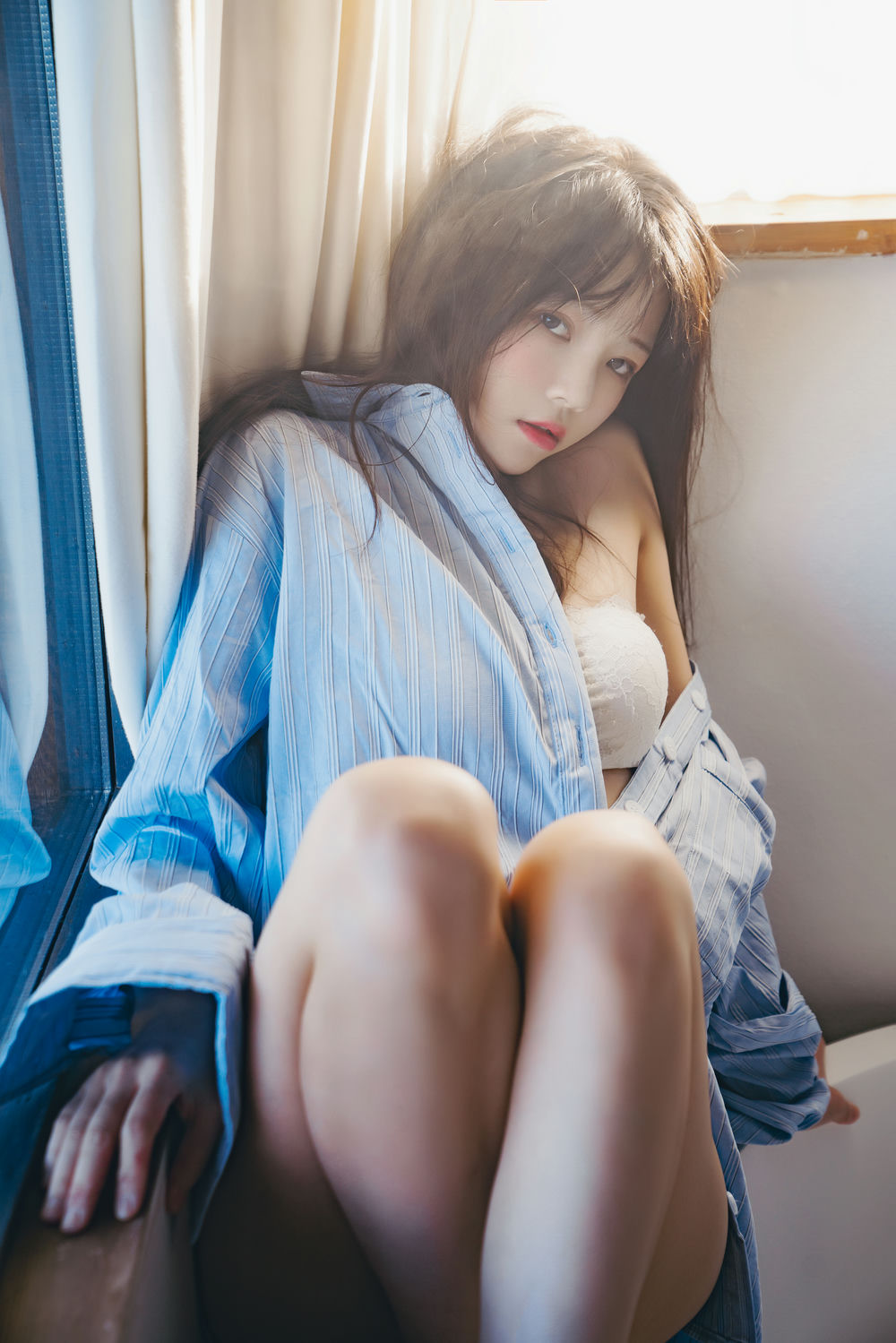 桜桃喵 – 蓝衬衫 [44P/1.16GB]